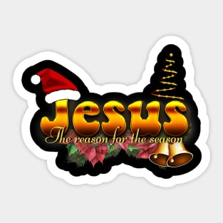 Jesus the reason for the season Christmas design Sticker